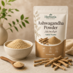 Fine texture of Herboria Ashwagandha root powder