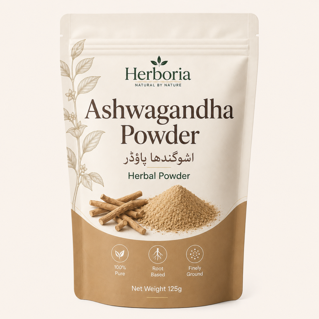 Herboria Ashwagandha Powder Asgand Nagori 125g pouch