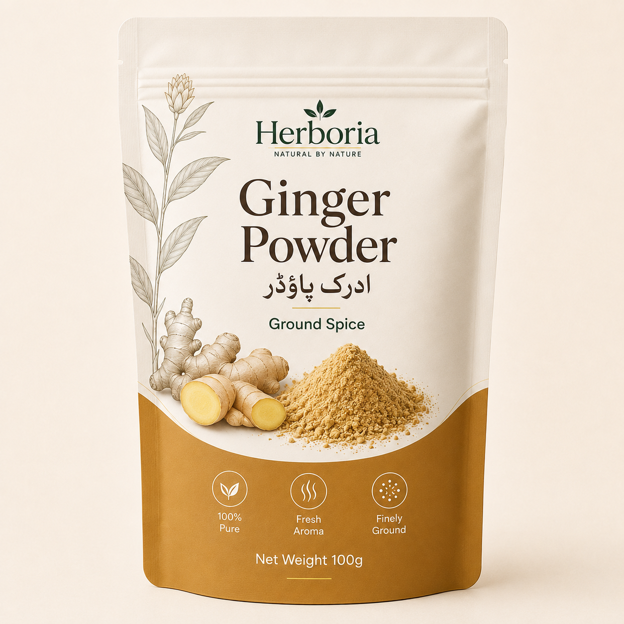 herboria-ginger-powder-sonth-125g Herboria Ginger Powder Sonth Adrak Powder 125g