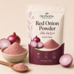 Herboria Red Onion Powder with fresh red onions