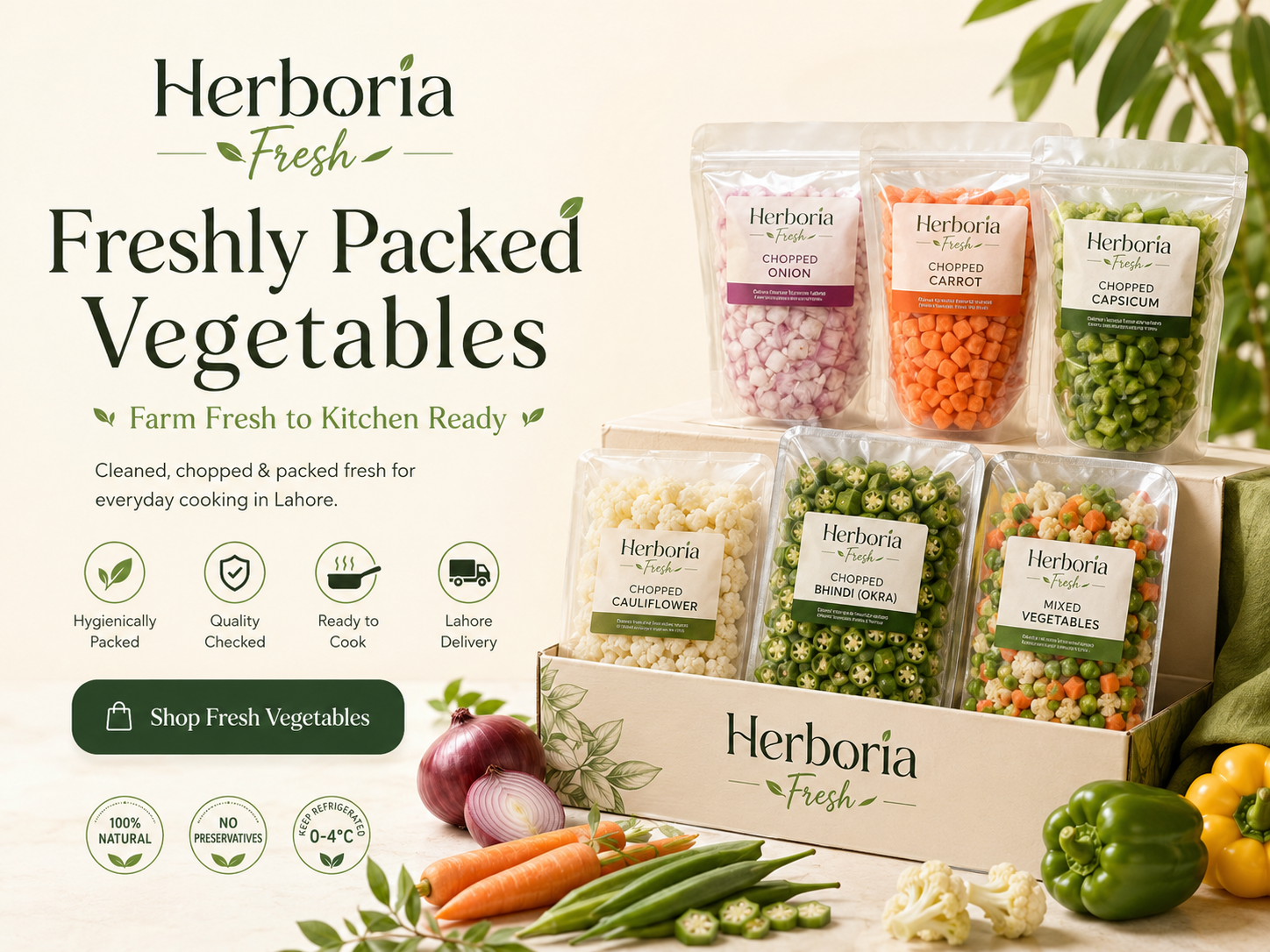 Herboria Fresh ready-to-cook convenience in Lahore