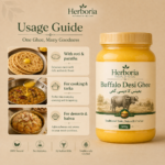 Herboria Buffalo Desi Ghee used in traditional Pakistani cooking