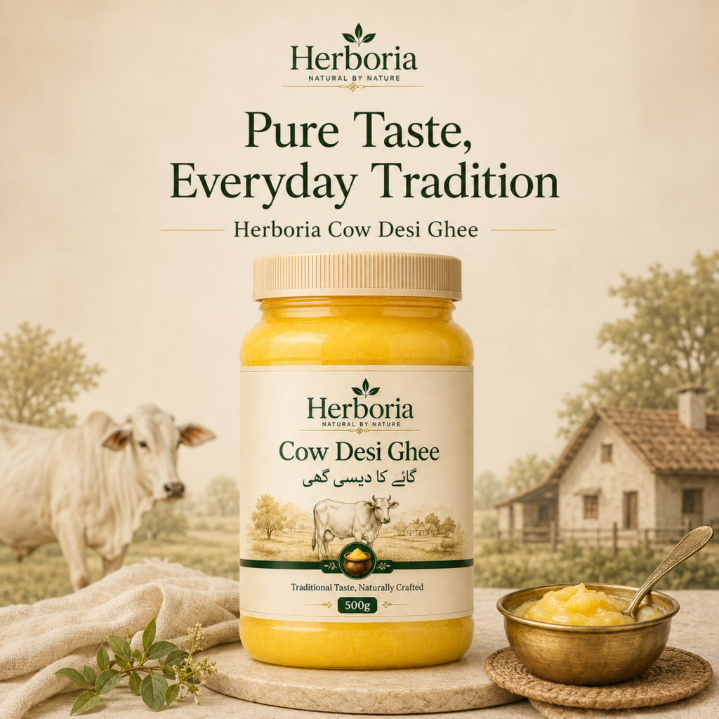 Cow milk ingredient used for Herboria Cow Desi Ghee