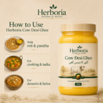 Rich golden texture of Herboria Cow Desi GheeRich golden texture of Herboria Cow Desi Ghee