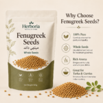 Close-up texture of Herboria whole Fenugreek Seeds