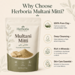 Herboria Multani Mitti prepared as a traditional face mask