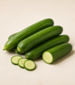 Close-up of fresh crisp Cucumber texture by Herboria