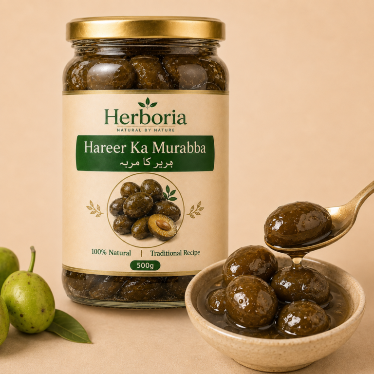 Hareer fruit and ingredients used in Herboria Hareer Murabba