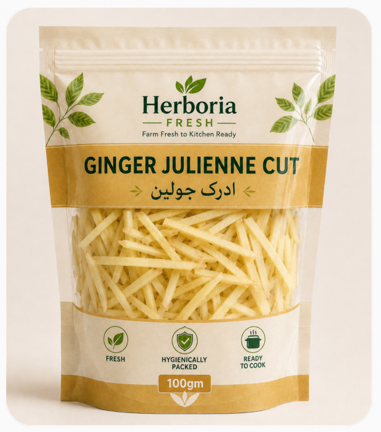 Herboria fresh Ginger Julienne Cut Adrak in Lahore