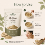 Fine earthy texture of Herboria Multani Mitti Powder