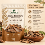 Herboria Acacia Tree Bark Chaal Kikar 125g premium natural herbal bark product features
