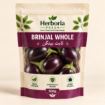 Herboria Fresh Brinjal Whole 500g hygienically packed fresh baingan