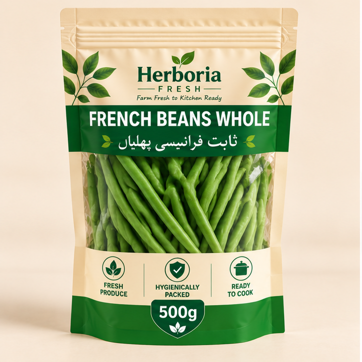 herboria-fresh-french-beans-whole-500g Herboria Fresh French Beans Whole 500g hygienically packed fresh green beans