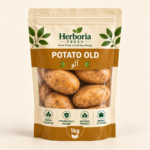 Herboria Fresh Potato Old 1kg hygienically packed fresh aloo in golden brown pouch