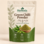 Herboria Green Chilli Powder 125g premium natural hari mirch powder pouch