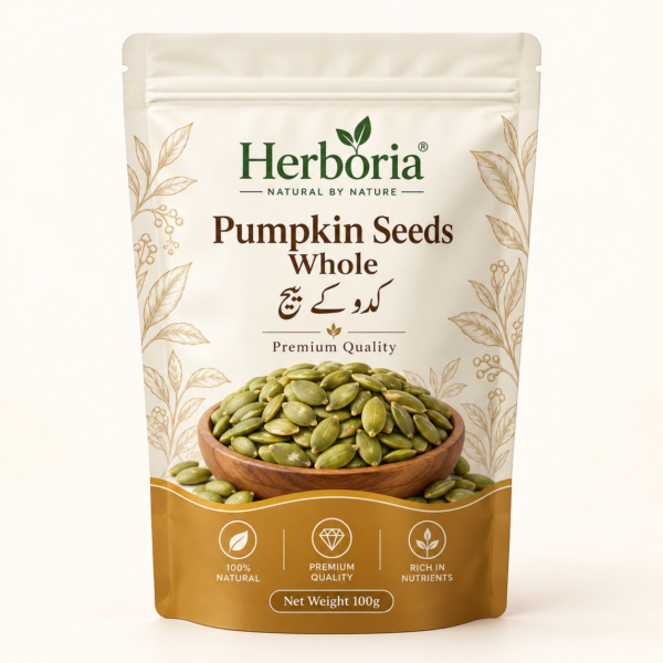 Herboria Pumpkin Seeds Whole 100g premium quality natural kaddu ke beej
